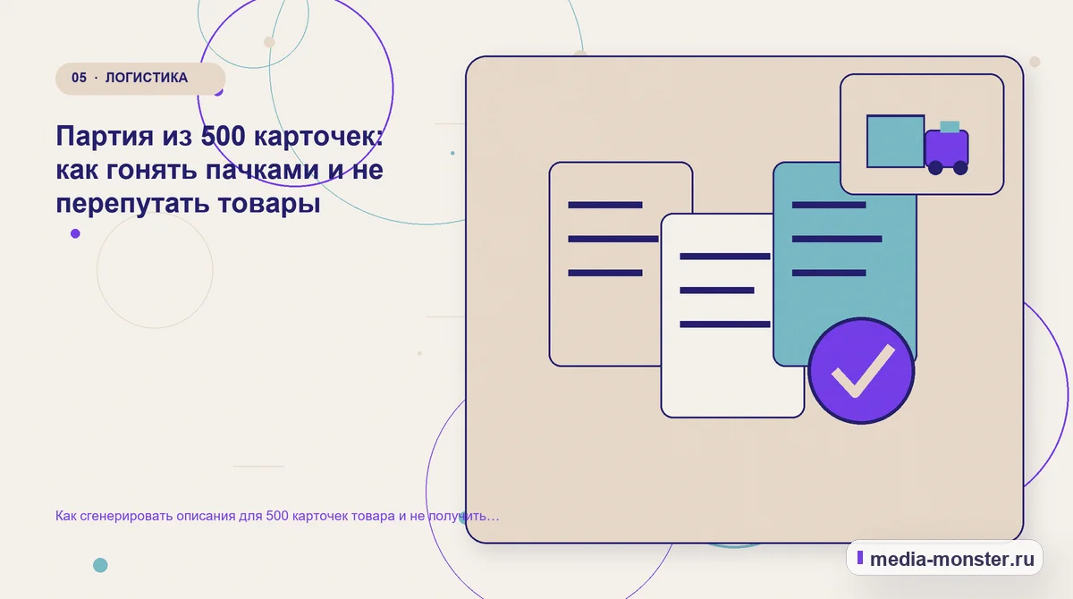 Изображение 5: Данные и доказательства — Как сгенерировать описания для 500 карточек товара и не получить штампы | Media Monster Данные и доказательства. Партия из 500 карточек: как гонять пачками и не перепутать товары: иллюстрация к статье «Как сгенерировать описания для 500 карточек товара и не получить штампы»