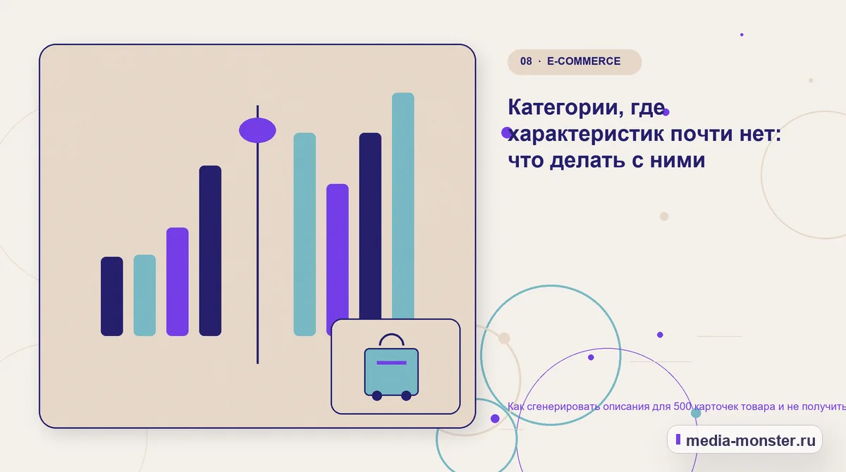 Изображение 8: Сравнение вариантов — Как сгенерировать описания для 500 карточек товара и не получить штампы | Media Monster Сравнение вариантов. Категории, где характеристик почти нет: что делать с ними: иллюстрация к статье «Как сгенерировать описания для 500 карточек товара и не получить штампы»