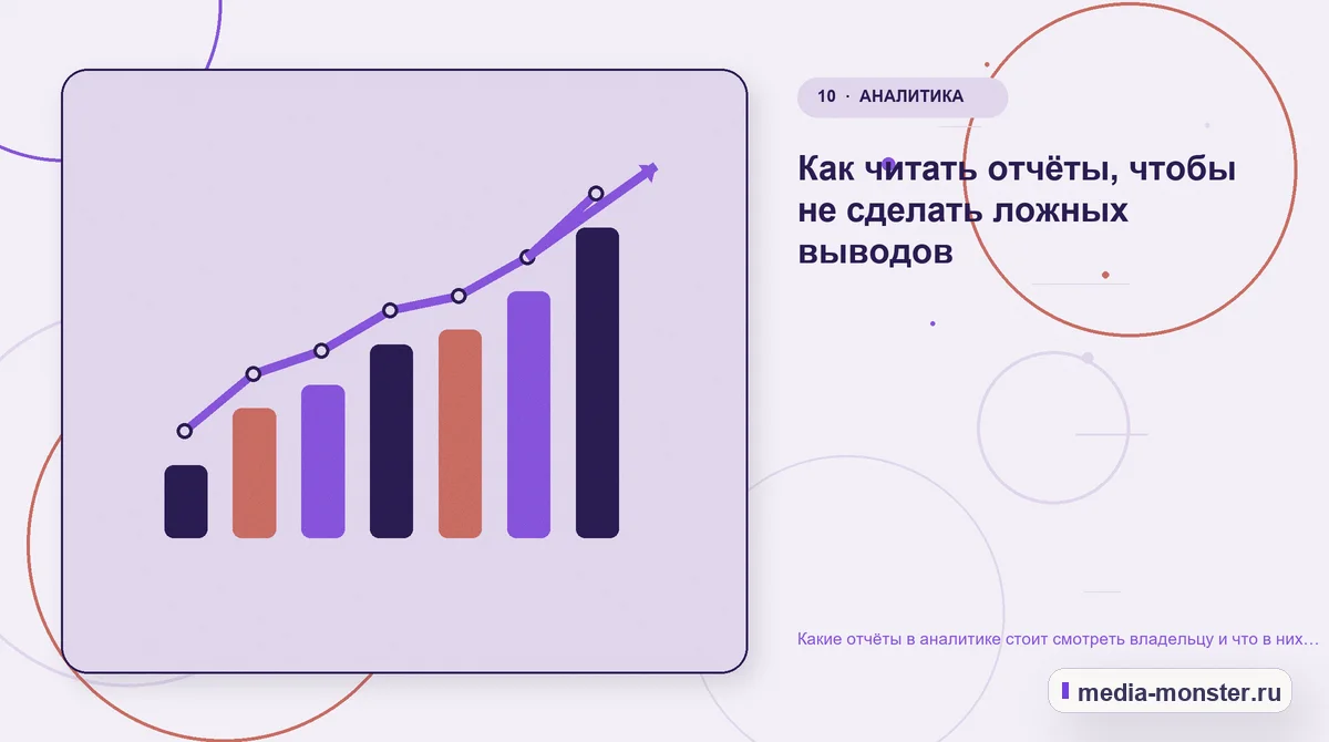 Итог и следующий шаг. Как читать отчёты, чтобы не сделать ложных выводов: иллюстрация к статье «Какие отчёты в аналитике стоит смотреть владельцу и что в них искать»