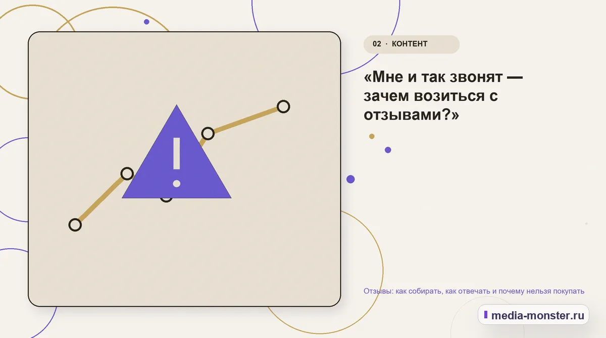Отзывы: как собирать, как отвечать и почему нельзя покупать — иллюстрация к разделу ««Мне и так звонят — зачем возиться с отзывами?»»