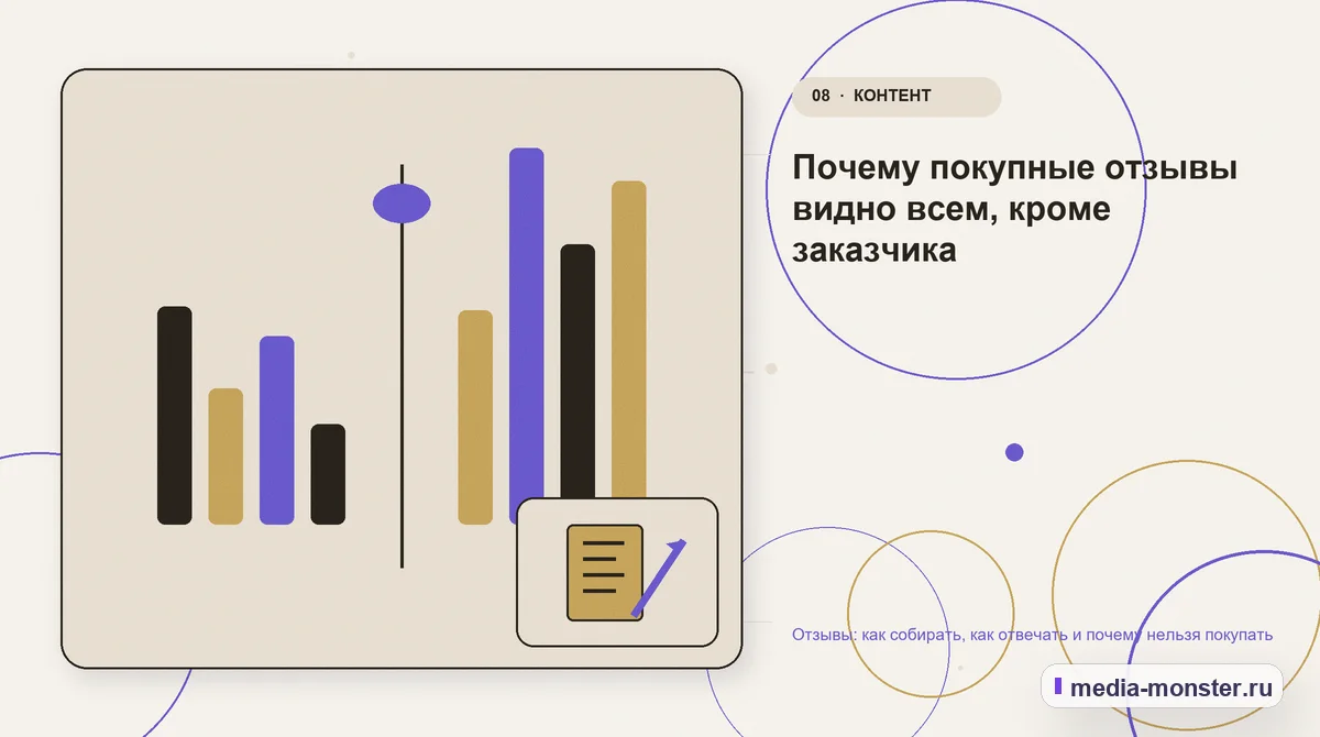 Изображение 8: Сравнение вариантов — Отзывы: как собирать, как отвечать и почему нельзя покупать | Media Monster Сравнение вариантов. Почему покупные отзывы видно всем, кроме заказчика: иллюстрация к статье «Отзывы: как собирать, как отвечать и почему нельзя покупать»