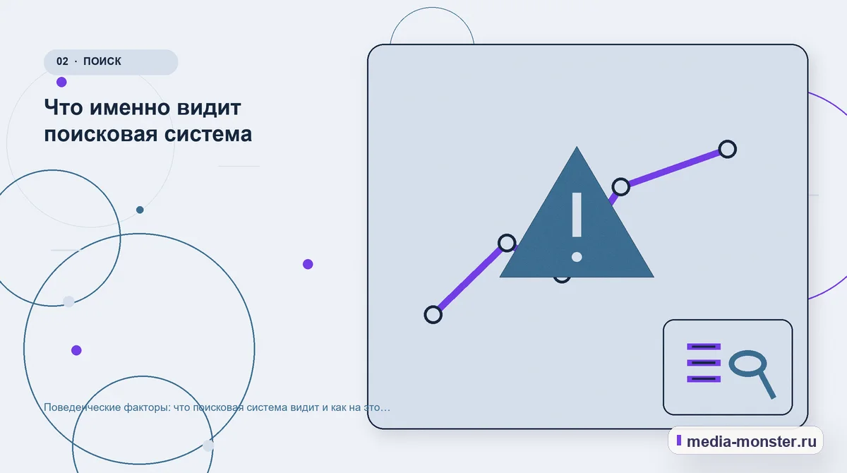 Проблема и точка потери. Что именно видит поисковая система: иллюстрация к статье «Поведенческие факторы: что поисковая система видит и как на это влиять честно»