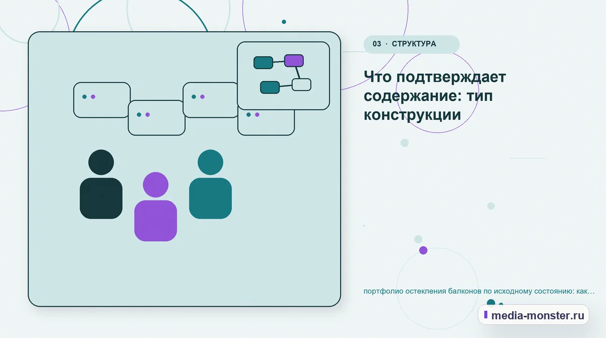 Изображение 3: Аудитория и сценарий выбора — Портфолио остекления балконов по исходному состоянию: как показать выбор и привести посетителя к заявке | Media Monster Аудитория и сценарий выбора. Какие данные нужны до выбора решения для остекления: иллюстрация к статье «Портфолио остекления балконов по исходному состоянию: как показать выбор и привести…