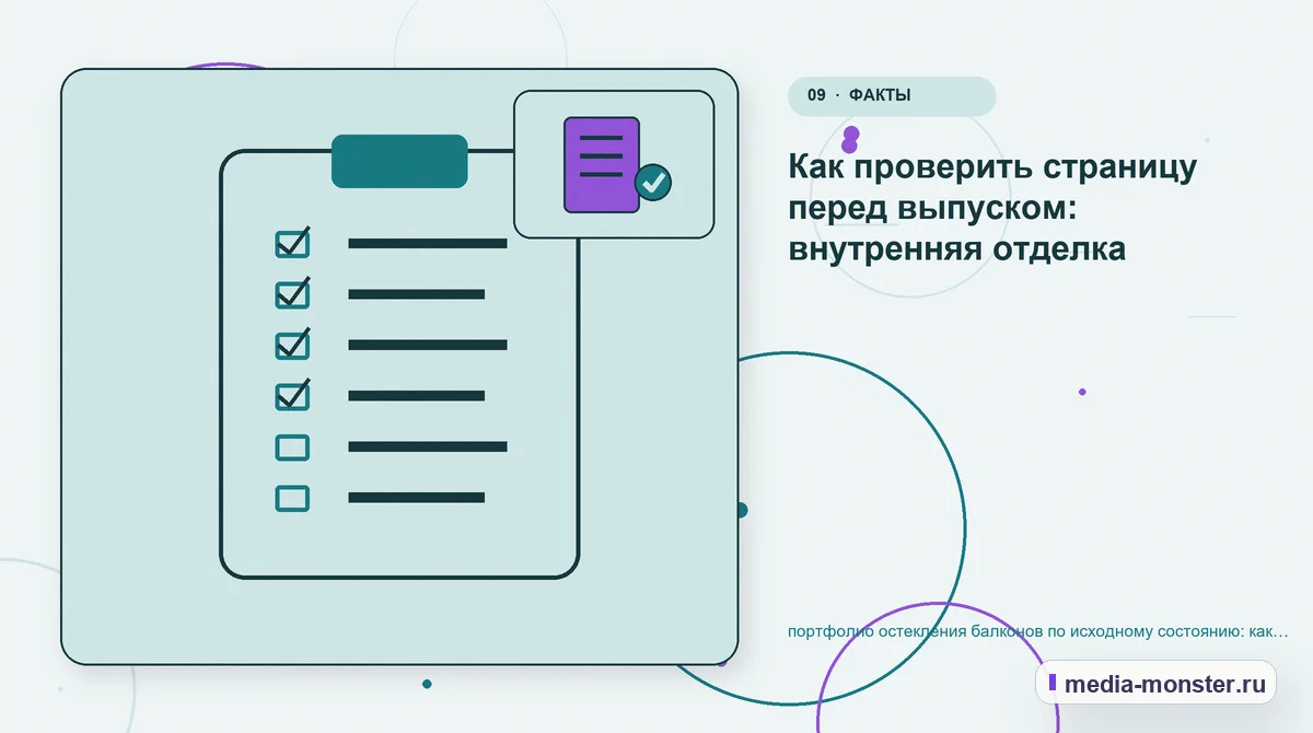Изображение 9: Контрольные показатели — Портфолио остекления балконов по исходному состоянию: как показать выбор и привести посетителя к заявке | Media Monster Контрольные показатели. Проверка страницы: пять вопросов к себе: иллюстрация к статье «Портфолио остекления балконов по исходному состоянию: как показать выбор и привести посетителя к…