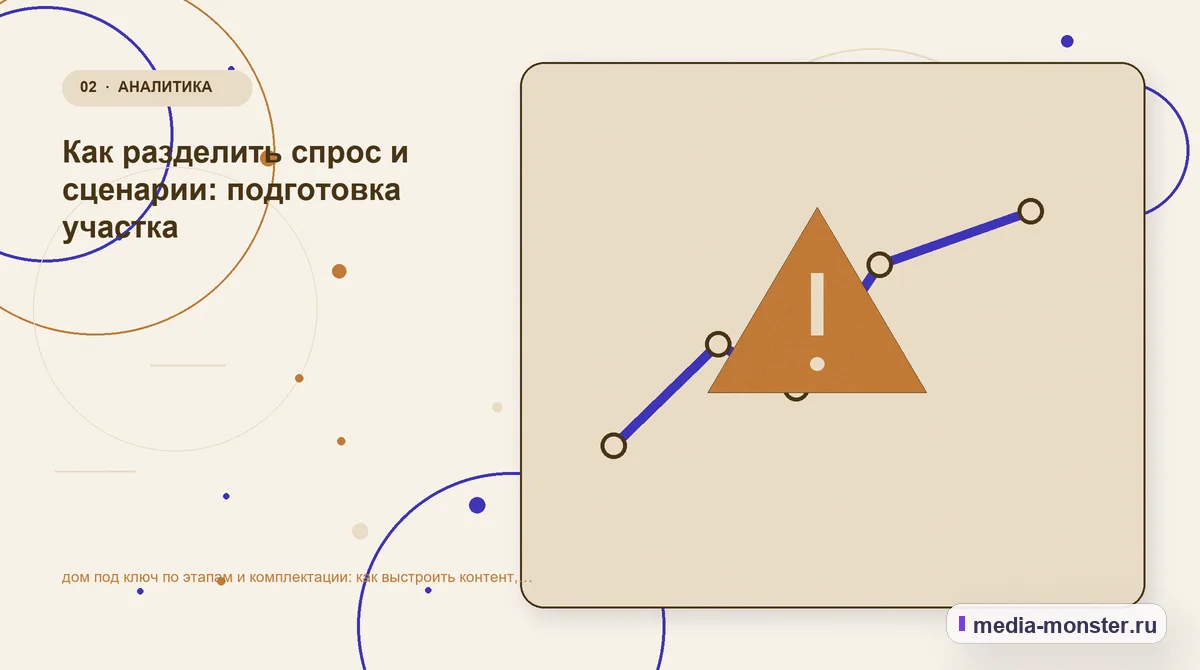 Изображение 2: Проблема и точка потери — Дом под ключ по этапам и комплектации: практическая структура страницы от выбора до обращения — сценарий выбора и обращения |… Проблема и точка потери. Какие параметры действительно влияют на решение: иллюстрация к статье «Дом под ключ по этапам и комплектации: практическая структура страницы от выбора до…