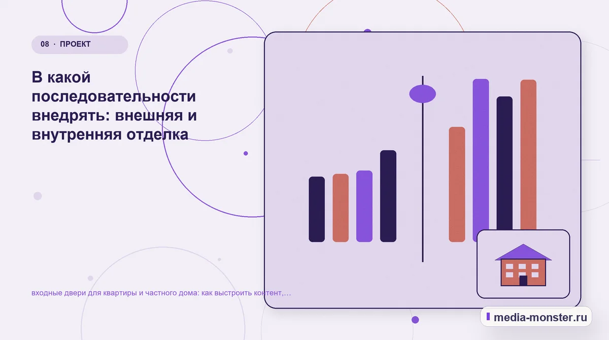 Изображение 8: Сравнение вариантов — входные двери для квартиры и частного дома: как выстроить контент, структуру и путь до обращения | Media Monster Сравнение вариантов. В какой последовательности внедрять: внешняя и внутренняя отделка: иллюстрация к статье «входные двери для квартиры и частного дома: как выстроить контент, структуру и…
