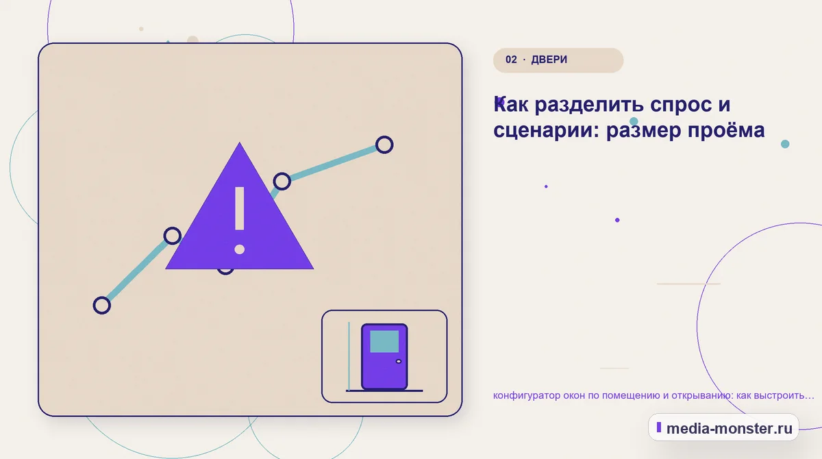 Изображение 2: Проблема и точка потери — Как показать конфигуратор окон по помещению и открыванию на сайте: критерии выбора, ограничения и заявка | Media Monster Проблема и точка потери. Что проверить в исходных условиях: иллюстрация к статье «Как показать конфигуратор окон по помещению и открыванию на сайте: критерии выбора, ограничения и заявка»