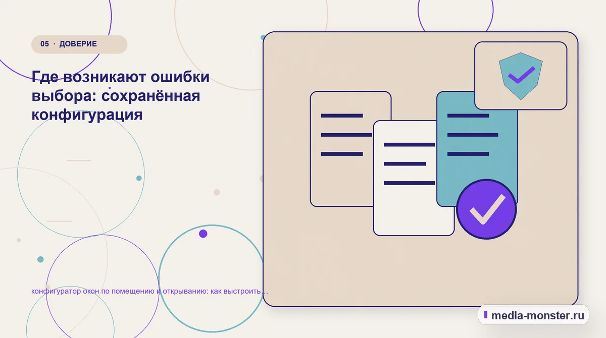Данные и доказательства. Границы решения: что нельзя обещать заранее: иллюстрация к статье «Как показать конфигуратор окон по помещению и открыванию на сайте: критерии выбора, ограничения…
