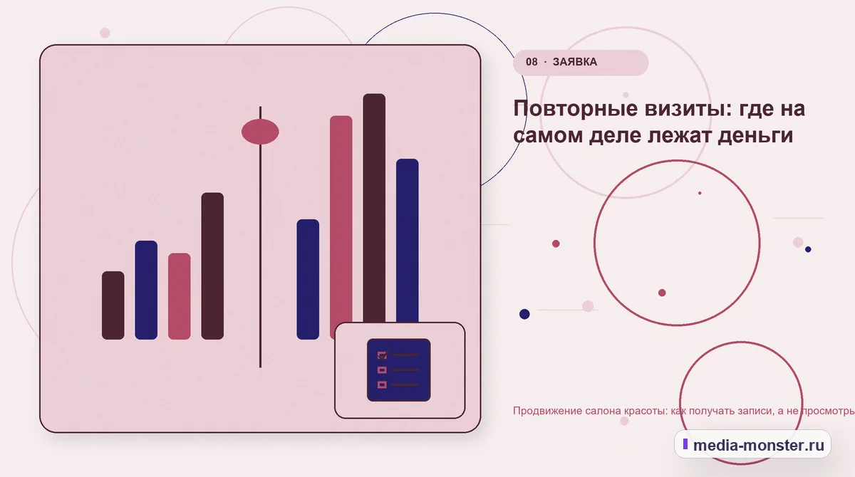 Изображение 8: Сравнение вариантов — Продвижение салона красоты: как получать записи, а не просмотры | Media Monster Сравнение вариантов. Повторные визиты: где на самом деле лежат деньги: иллюстрация к статье «Продвижение салона красоты: как получать записи, а не просмотры»