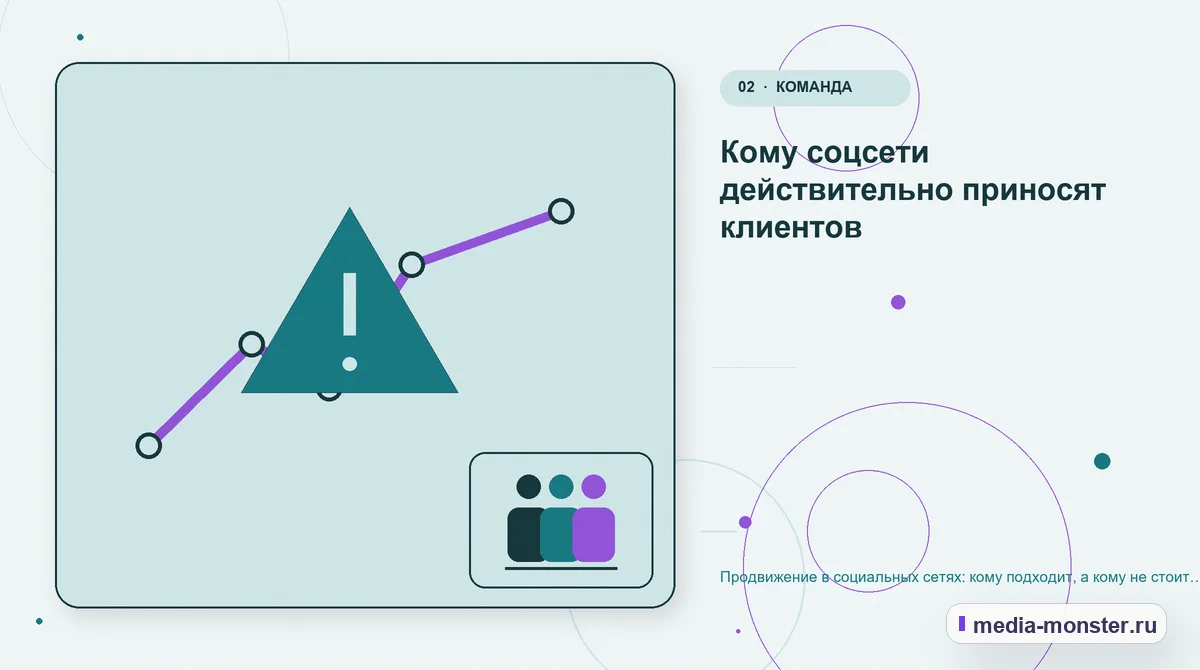 Изображение 2: Проблема и точка потери — Продвижение в социальных сетях: кому подходит, а кому не стоит тратить время | Media Monster Проблема и точка потери. Кому соцсети действительно приносят клиентов: иллюстрация к статье «Продвижение в социальных сетях: кому подходит, а кому не стоит тратить время»
