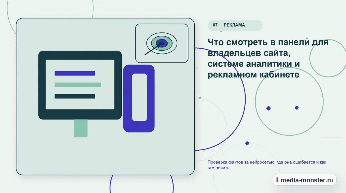 Изображение 7: Каналы и точки контакта — Проверка фактов за нейросетью: где она ошибается и как это ловить | Media Monster Каналы и точки контакта. Что смотреть в панели для владельцев сайта, системе аналитики и рекламном кабинете: иллюстрация к статье «Проверка фактов за нейросетью: где она ошибается и как…