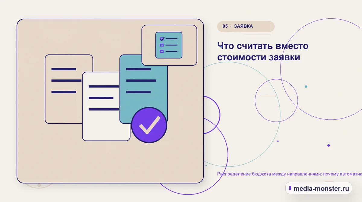 Изображение 5: Данные и доказательства — Распределение бюджета между направлениями: почему автоматика решает это плохо | Media Monster Данные и доказательства. Что считать вместо стоимости заявки: иллюстрация к статье «Распределение бюджета между направлениями: почему автоматика решает это плохо»