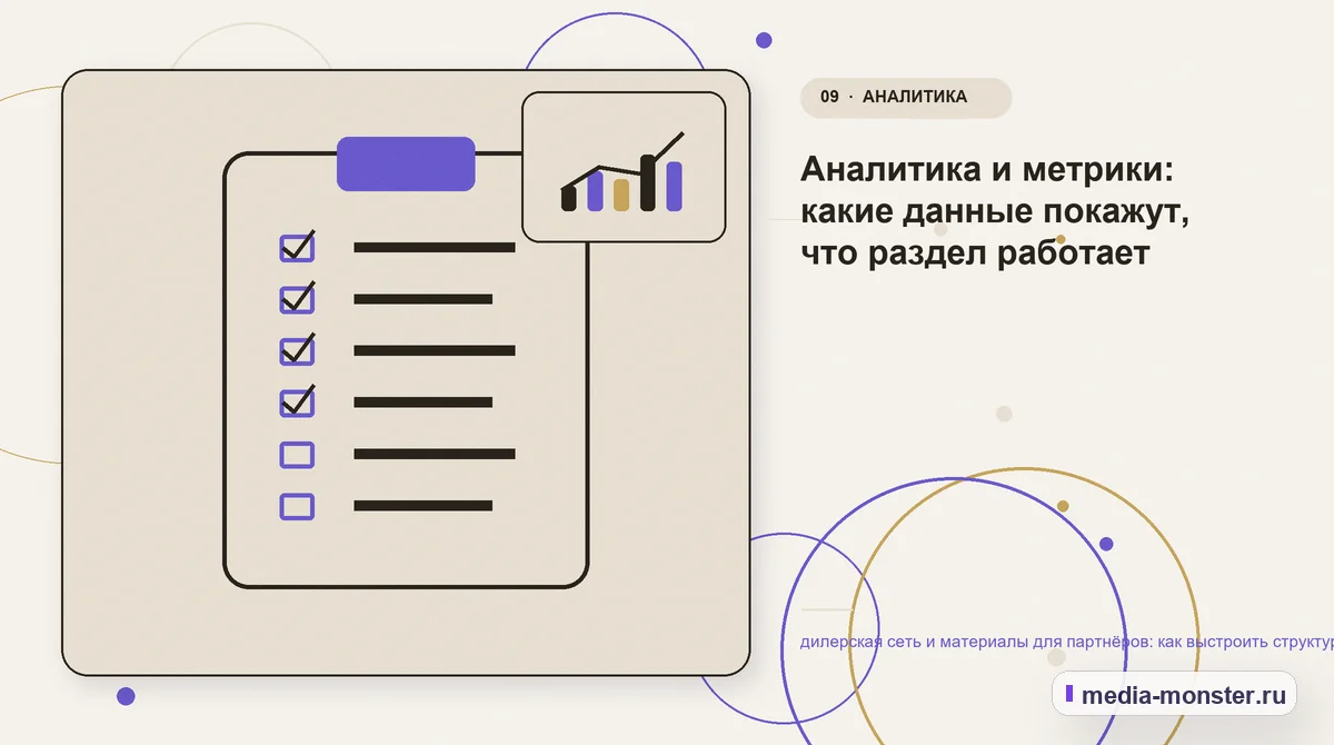 Изображение 9: Контрольные показатели — Дилерская сеть и материалы для партнёров: структура страницы и путь до заявки | Media Monster Контрольные показатели. Пять вопросов к странице глазами клиента: иллюстрация к статье «Дилерская сеть и материалы для партнёров: структура страницы и путь до заявки»
