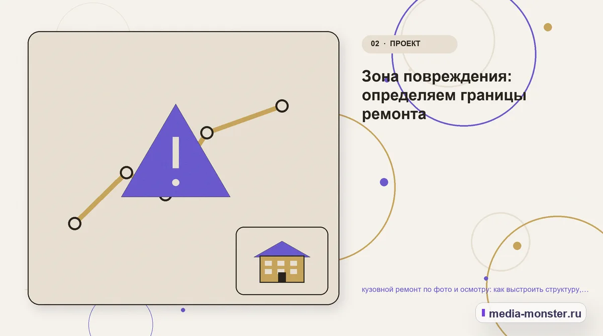 Проблема и точка потери. Зона повреждения: определяем границы ремонта: иллюстрация к статье «кузовной ремонт по фото и осмотру: как выстроить структуру, содержание и путь до заявки»