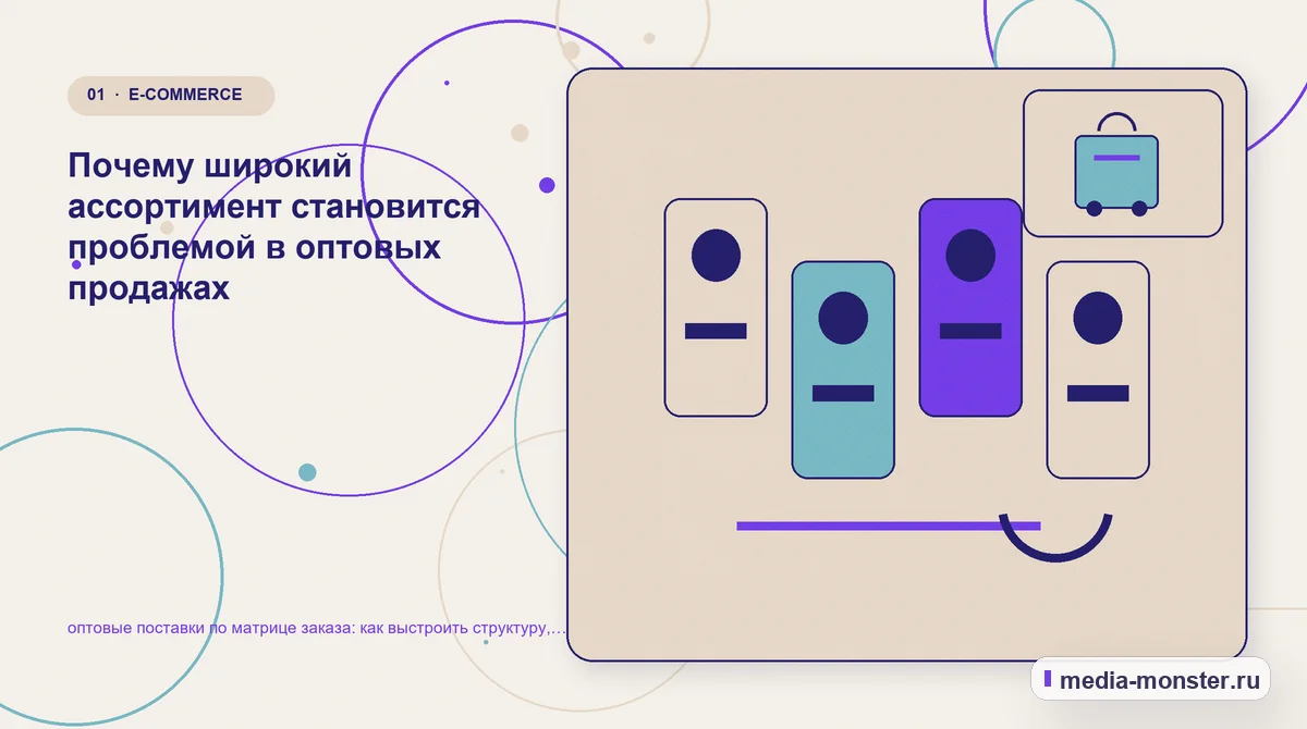 Ключевая тема материала. Почему широкий ассортимент становится проблемой в оптовых продажах: иллюстрация к статье «оптовые поставки по матрице заказа: как выстроить структуру, содержание и…