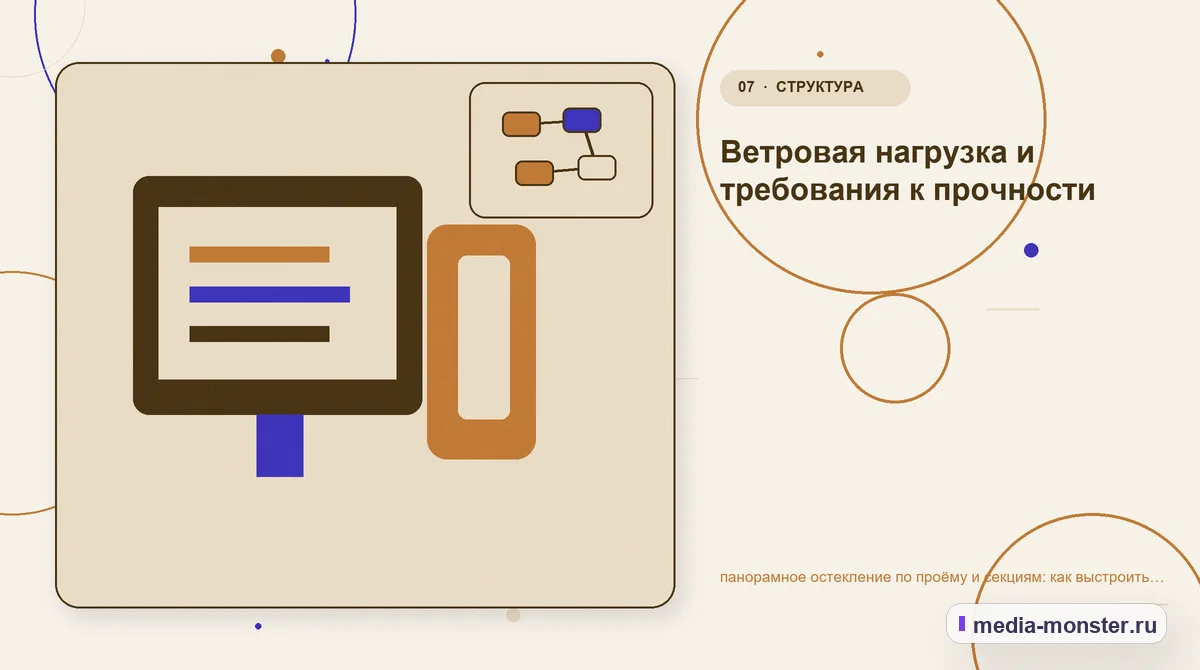 Изображение 7: Каналы и точки контакта — панорамное остекление по проёму и секциям: как выстроить структуру, содержание и путь до заявки | Media Monster Каналы и точки контакта. Ветровая нагрузка и требования к прочности: иллюстрация к статье «панорамное остекление по проёму и секциям: как выстроить структуру, содержание и путь до заявки»