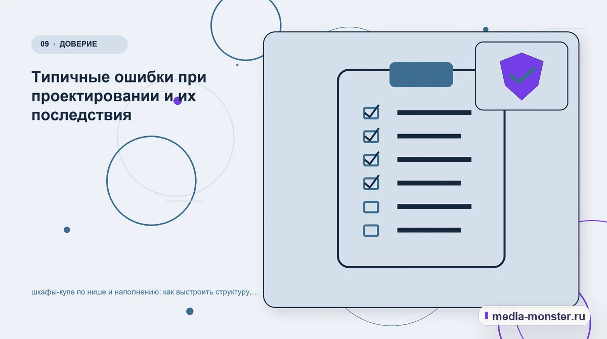 Изображение 9: Контрольные показатели — Шкафы-купе по нише и наполнению: структура страницы и путь до заявки | Media Monster Контрольные показатели. Редакторская проверка перед публикацией: иллюстрация к статье «Шкафы-купе по нише и наполнению: структура страницы и путь до заявки»