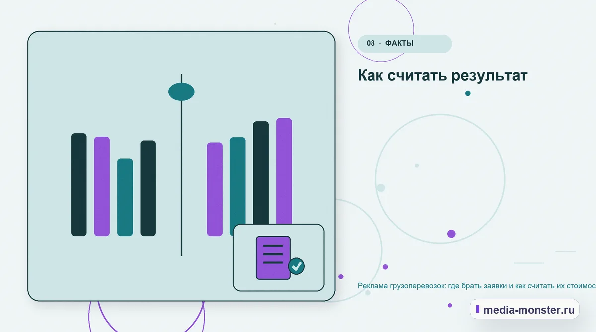 Сравнение вариантов. Как считать результат: иллюстрация к статье «Реклама грузоперевозок: где брать заявки и как считать их стоимость»
