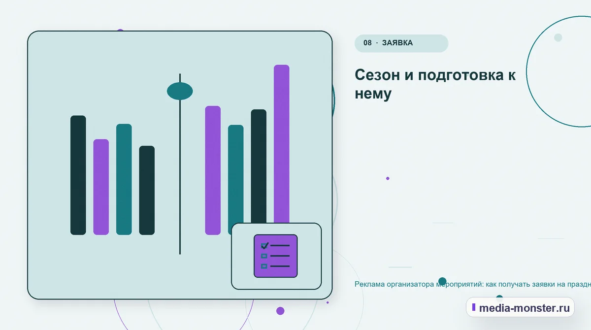 Изображение 8: Сравнение вариантов — Реклама организатора мероприятий: как получать заявки на праздники и корпоративные события | Media Monster Сравнение вариантов. Сезон и подготовка к нему: иллюстрация к статье «Реклама организатора мероприятий: как получать заявки на праздники и корпоративные события»