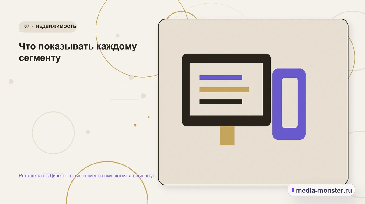 Каналы и точки контакта. Что показывать каждому сегменту: иллюстрация к статье «Ретаргетинг в Директе: какие сегменты окупаются, а какие жгут бюджет»