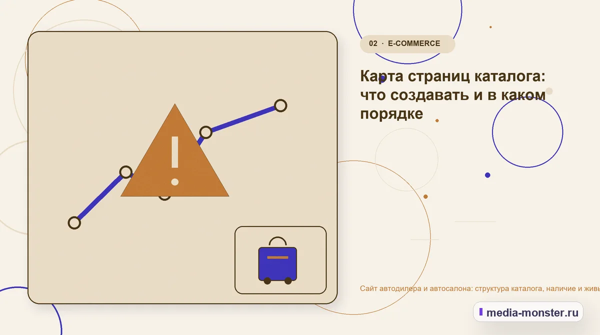 Изображение 2: Проблема и точка потери — Сайт автодилера и автосалона: структура каталога, наличие и живые фото | Media Monster Проблема и точка потери. Карта страниц каталога: что создавать и в каком порядке: иллюстрация к статье «Сайт автодилера и автосалона: структура каталога, наличие и живые фото»