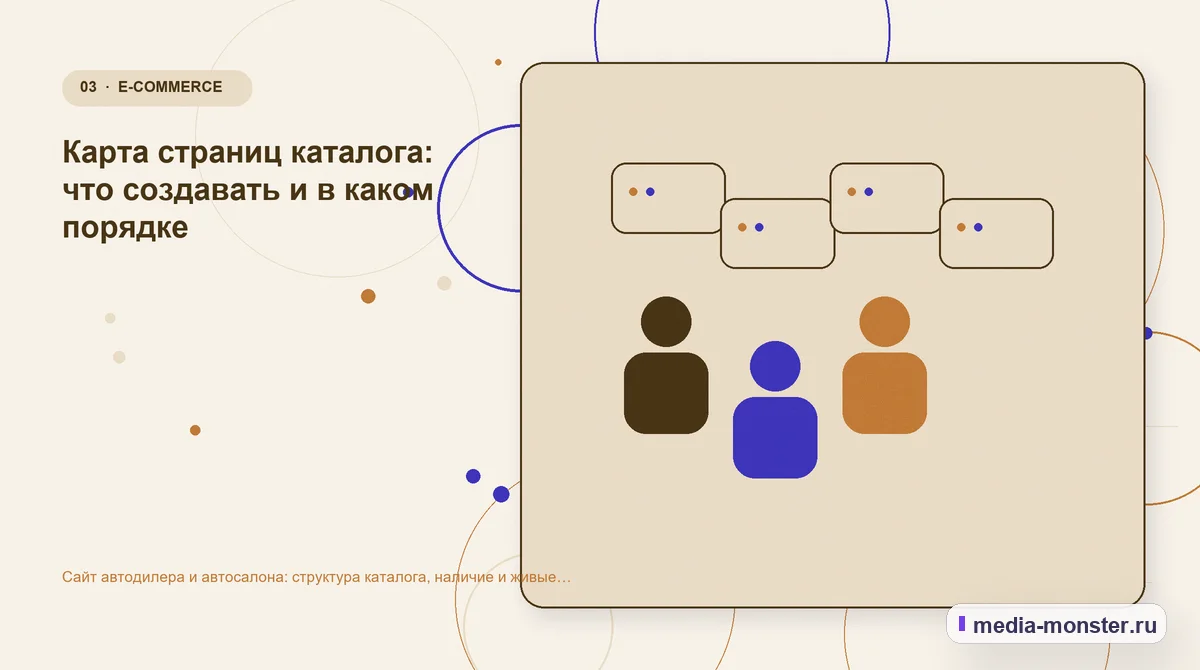 Изображение 3: Аудитория и сценарий выбора — Сайт автодилера и автосалона: структура каталога, наличие и живые фото | Media Monster Аудитория и сценарий выбора. Карта страниц каталога: что создавать и в каком порядке: иллюстрация к статье «Сайт автодилера и автосалона: структура каталога, наличие и живые фото»