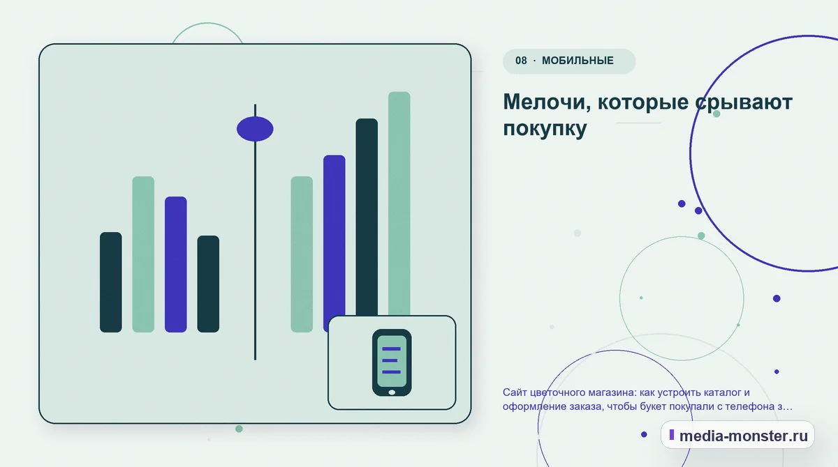 Изображение 8: Сравнение вариантов — Сайт цветочного магазина: как устроить каталог и оформление заказа, чтобы букет покупали с телефона за пару минут | Media Monster Сравнение вариантов. Мелочи, которые срывают покупку: иллюстрация к статье «Сайт цветочного магазина: как устроить каталог и оформление заказа, чтобы букет покупали с телефона за пару минут»