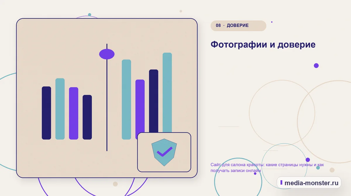Изображение 8: Сравнение вариантов — Сайт для салона красоты: какие страницы нужны и как получать записи онлайн | Media Monster Сравнение вариантов. Фотографии и доверие: иллюстрация к статье «Сайт для салона красоты: какие страницы нужны и как получать записи онлайн»