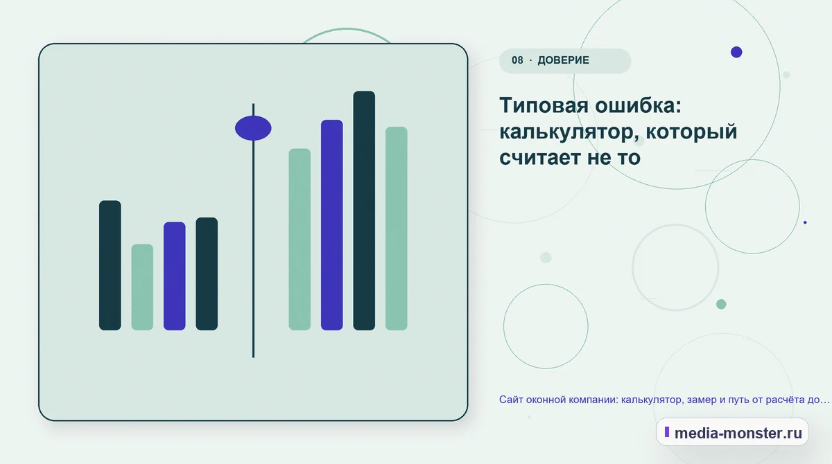 Сравнение вариантов. Типовая ошибка: калькулятор, который считает не то: иллюстрация к статье «Сайт оконной компании: калькулятор, замер и путь от расчёта до договора»
