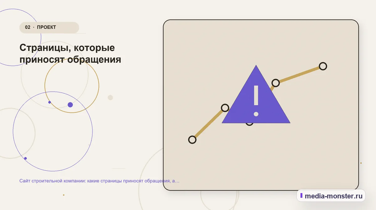 Сайт строительной компании: какие страницы приносят обращения, а какие только занимают место — иллюстрация к разделу «Страницы, которые приносят обращения»