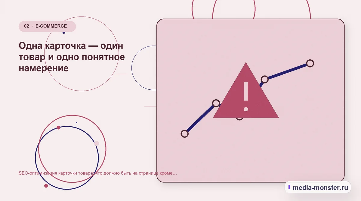 SEO-оптимизация карточки товара: что должно быть на странице кроме текста — иллюстрация к разделу «Одна карточка — один товар и одно понятное намерение»