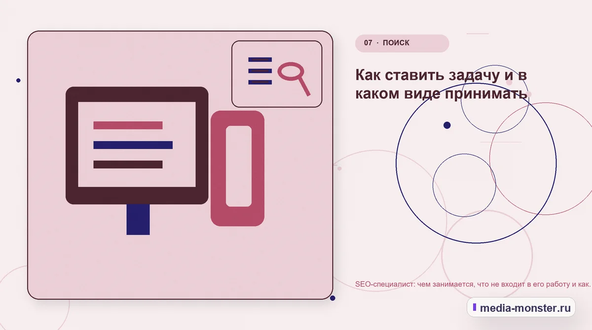 Каналы и точки контакта. Как ставить задачу и в каком виде принимать: иллюстрация к статье «SEO-специалист: чем занимается, что не входит в его работу и как поставить задачу»
