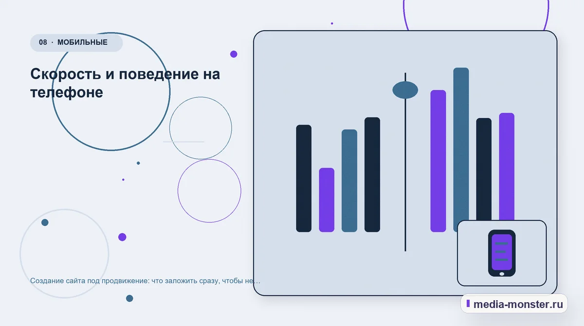 Изображение 8: Сравнение вариантов — Создание сайта под продвижение: что заложить сразу, чтобы не переделывать через год | Media Monster Сравнение вариантов. Скорость и поведение на телефоне: иллюстрация к статье «Создание сайта под продвижение: что заложить сразу, чтобы не переделывать через год»