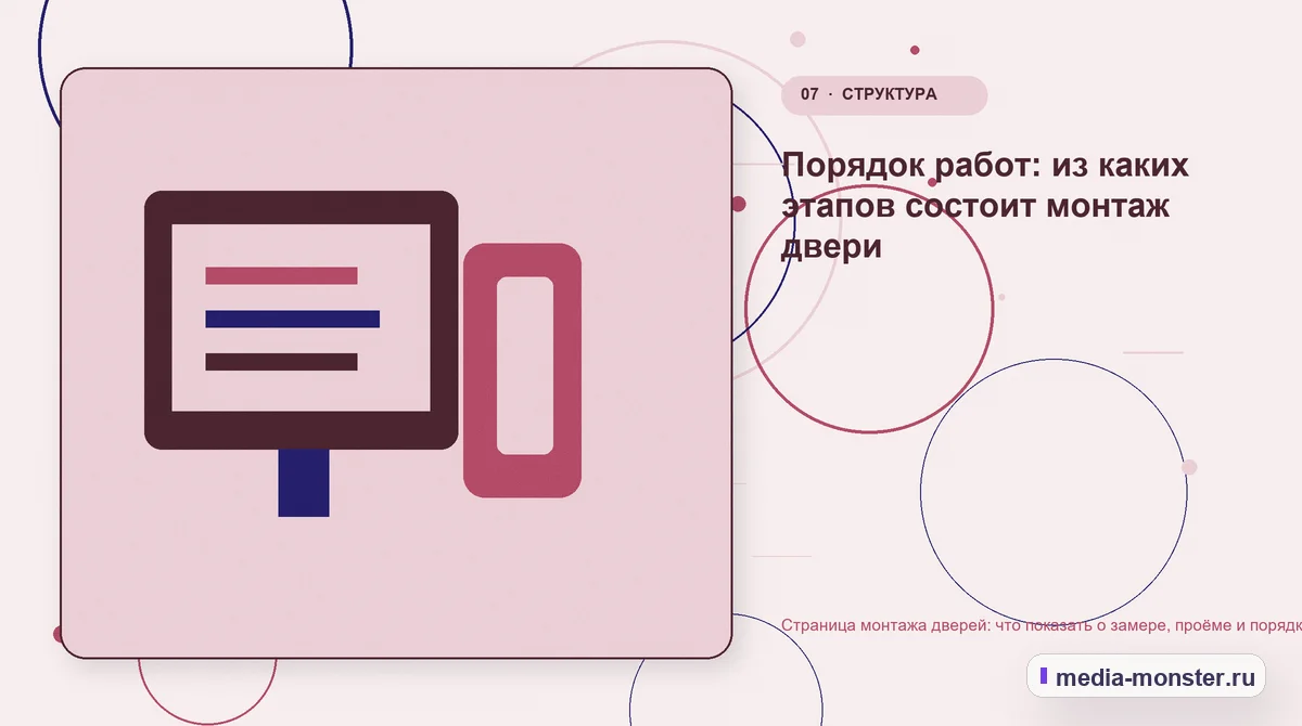 Страница монтажа дверей: что показать о замере, проёме и порядке работ — иллюстрация к разделу «Порядок работ: из каких этапов состоит монтаж двери»