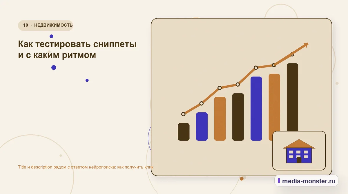 Изображение 10: Итог и следующий шаг — Title и description рядом с ответом нейропоиска: как получить клик | Media Monster Итог и следующий шаг. Как тестировать сниппеты и с каким ритмом: иллюстрация к статье «Title и description рядом с ответом нейропоиска: как получить клик»