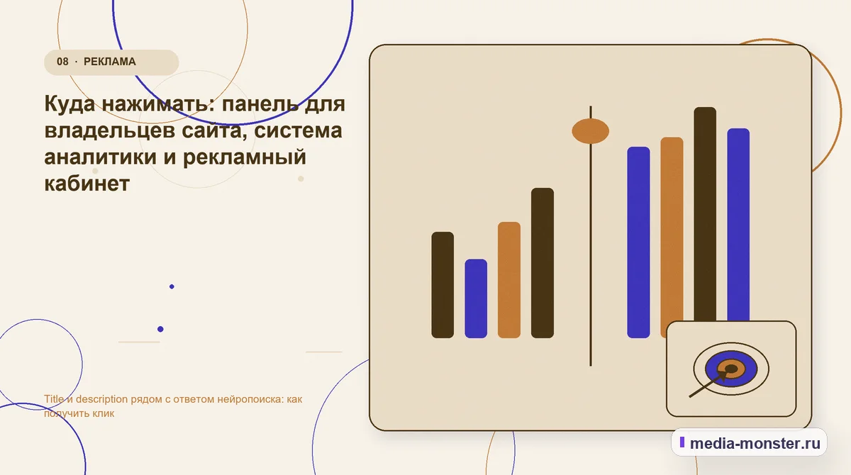 Изображение 8: Сравнение вариантов — Title и description рядом с ответом нейропоиска: как получить клик | Media Monster Сравнение вариантов. Куда нажимать: панель для владельцев сайта, система аналитики и рекламный кабинет: иллюстрация к статье «Title и description рядом с ответом нейропоиска: как получить…