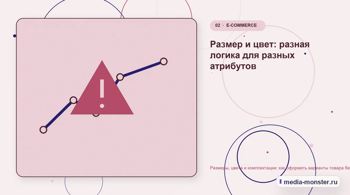 Размеры, цвета и комплектации: как оформить варианты товара без дублей страниц — иллюстрация к разделу «Размер и цвет: разная логика для разных атрибутов»