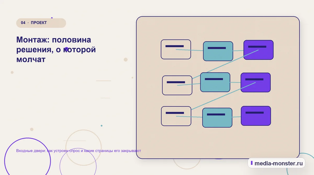 Входные двери: как устроен спрос и какие страницы его закрывают — иллюстрация к разделу «Монтаж: половина решения, о которой молчат»